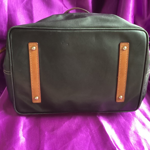 Vintage Dooney&Bourke Black Soft Leather Tote Bag - Picture 4 of 10